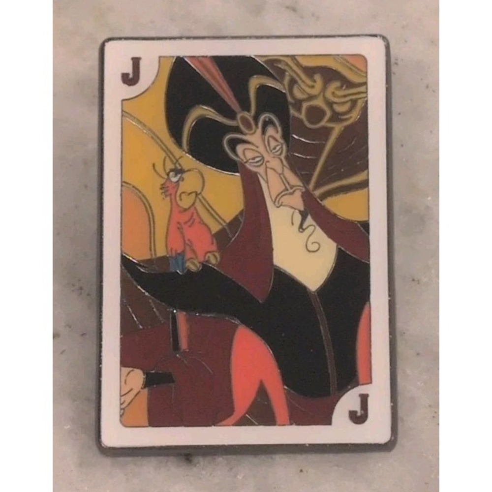 Loungefly Disney Villains Playing Cards Blind Box Enamel Pin Jafar